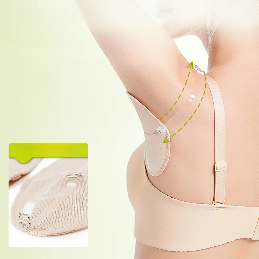 1Pair Underarm Sweat Pad Reusable Dress Clothing Absorb Armpit Sweat Perspiration Pads Absorbent Deodorant Pad for Woman