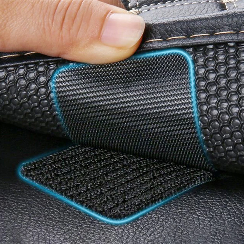 1/5/10pairs Car Carpet Tape Fixing Stickers Self Adhesive Fastener Foot Mat Clips Floor Mats Anti Skid Grip Tape Sticker images - 6