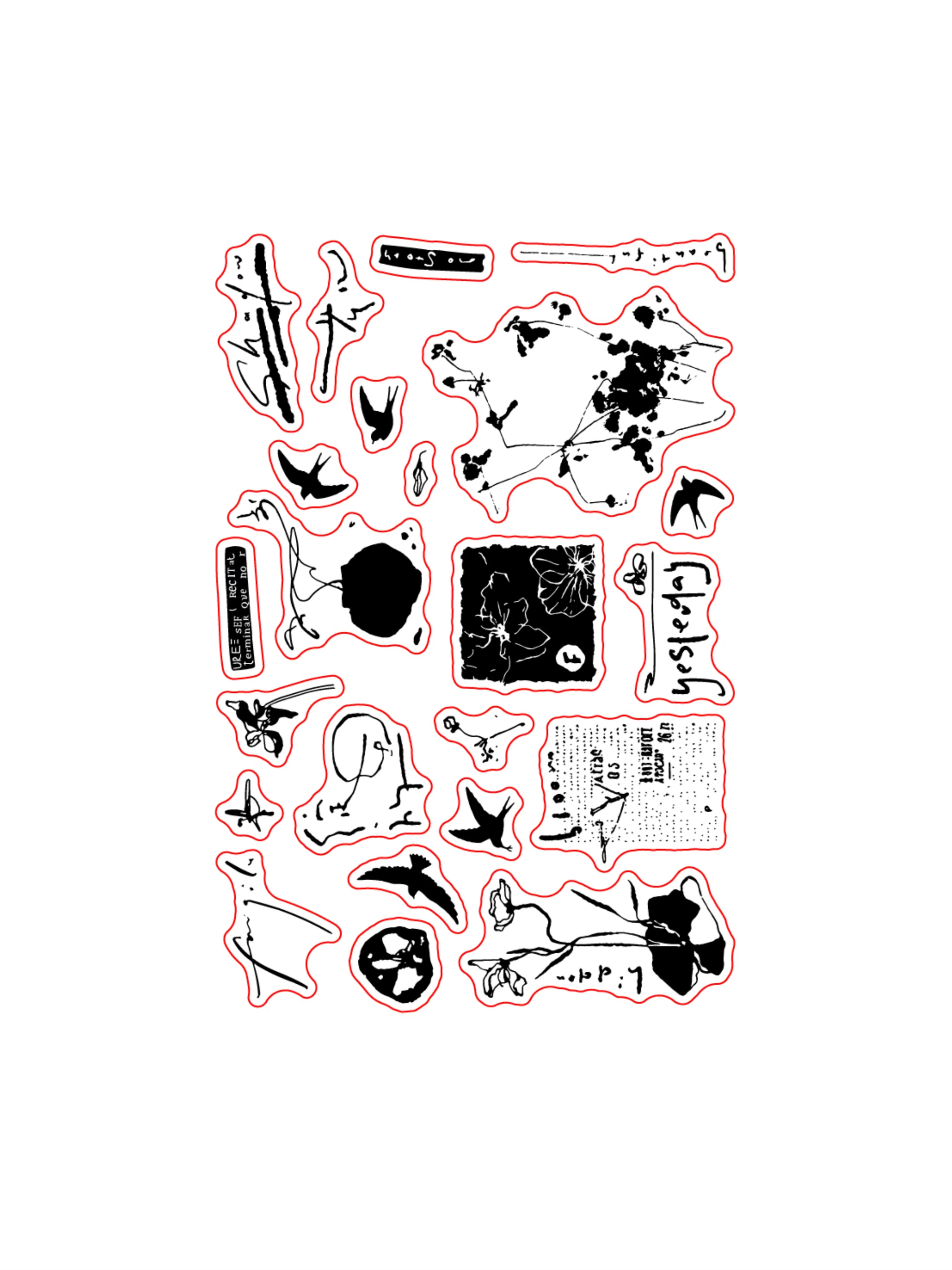 Vintage Butterflies Clear Silicone Stamps for DIY Scrapbooking and Decorative Albums