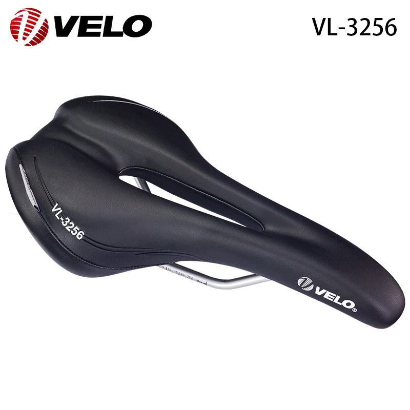 VELO VL-3256 중공 통기성 부드러운 MTB 도로 자전거, Arctech 스틸 레일, PU 가죽 안장, 자전거 쿠션, 사이..