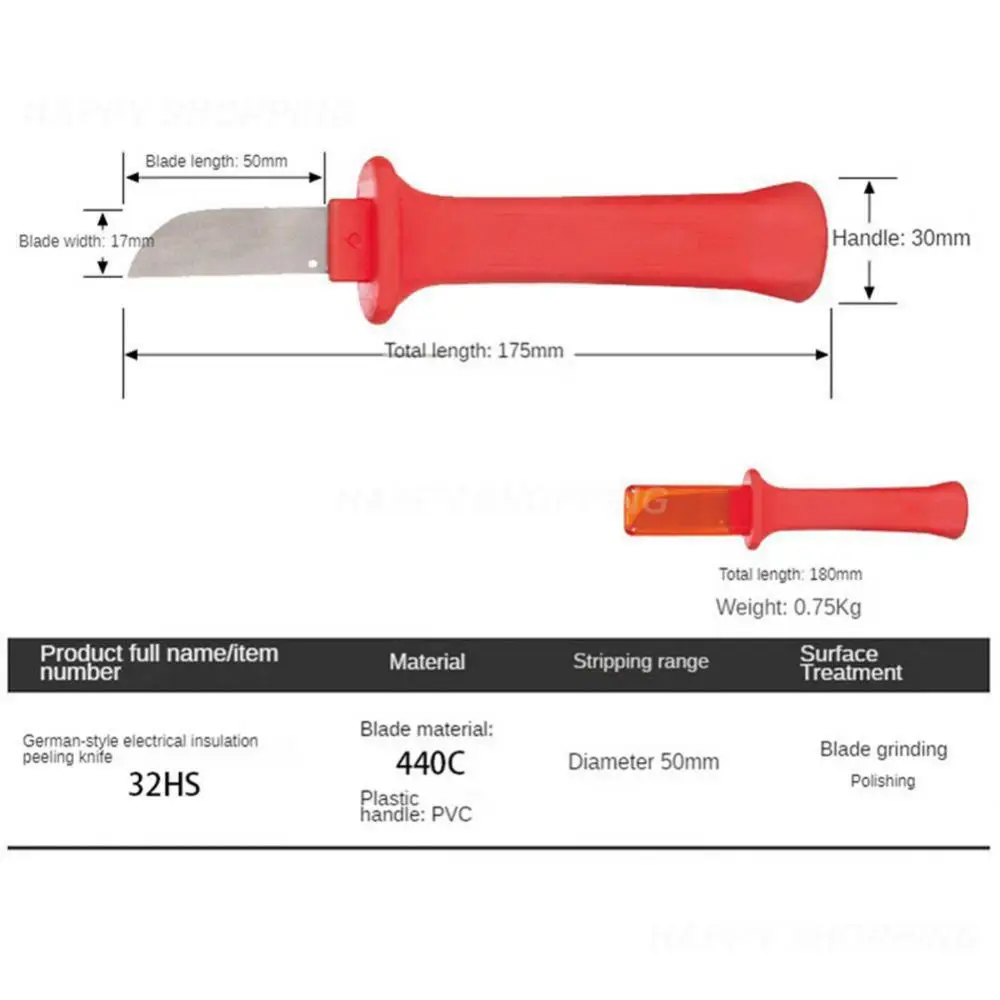 

Colors brand 31HS German Style Cable Knife Wire Stripper Patent Stripping tools