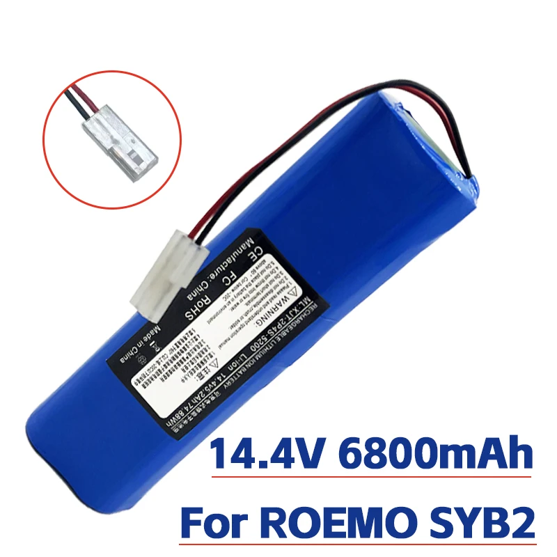 Rechargeable Battery for ROEMO SYB2 Robot Vacuum Cleaner 12800mAh.4s2p.14.4v