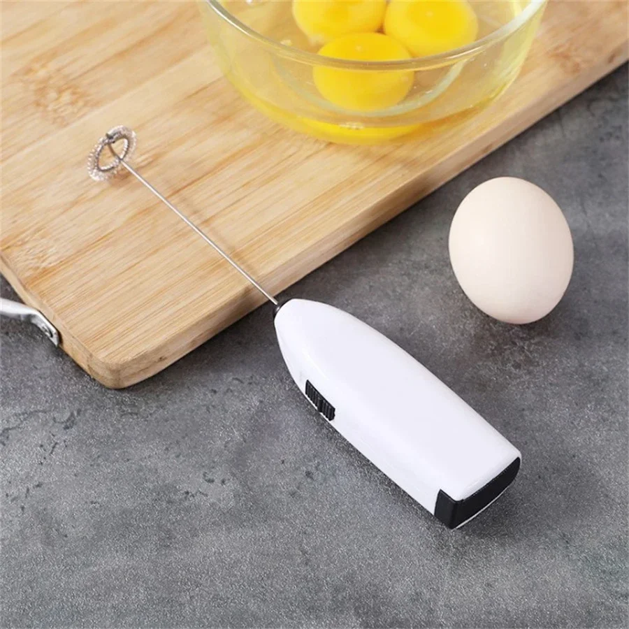 Mini Electric Handheld Egg Beater Household Kitchen Stainless Coffee Bubble Drink Mixer Milk Whisk Beat The Cream Stirring egg beater food mixer electric whisk handheld electric whisk