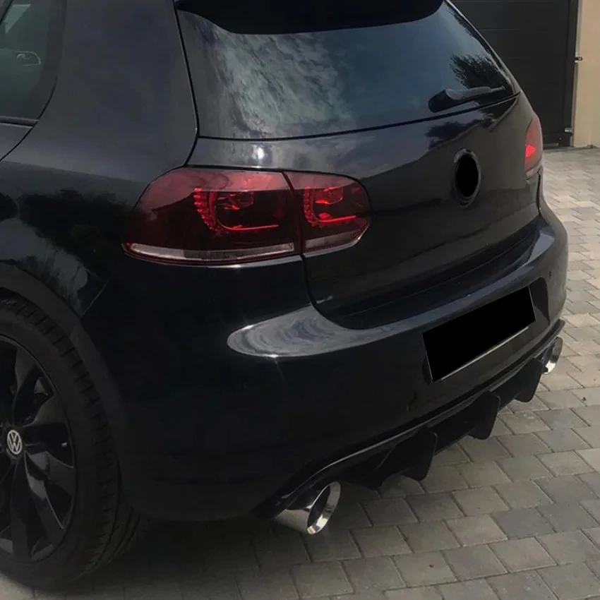 자동차 후면 범퍼 하부 디퓨저 립 바디 키트, VW 골프 6 MK6 GTI 2009-2012, 자동차 외부 수정 액세서리