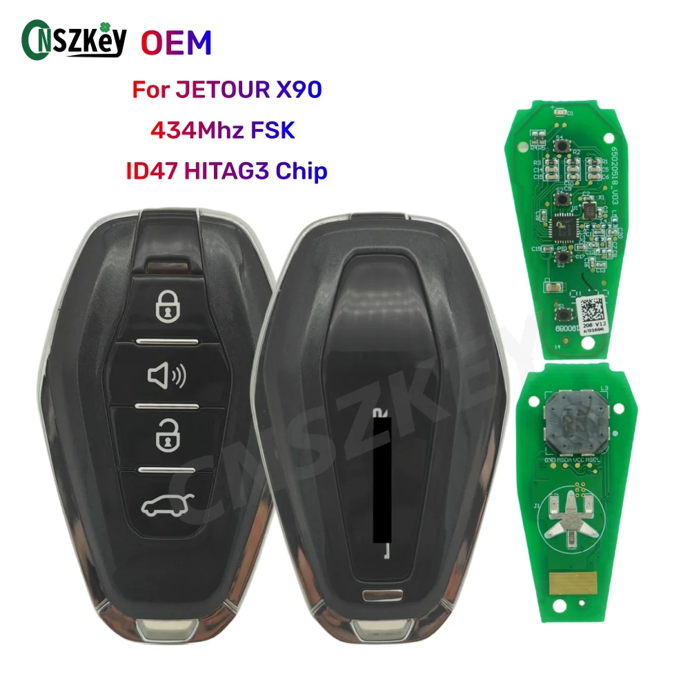 [チャージ残高0] りー CNSZKEY OEM Smart Remote Key For Chery Jetour X90 X70 X70S 4