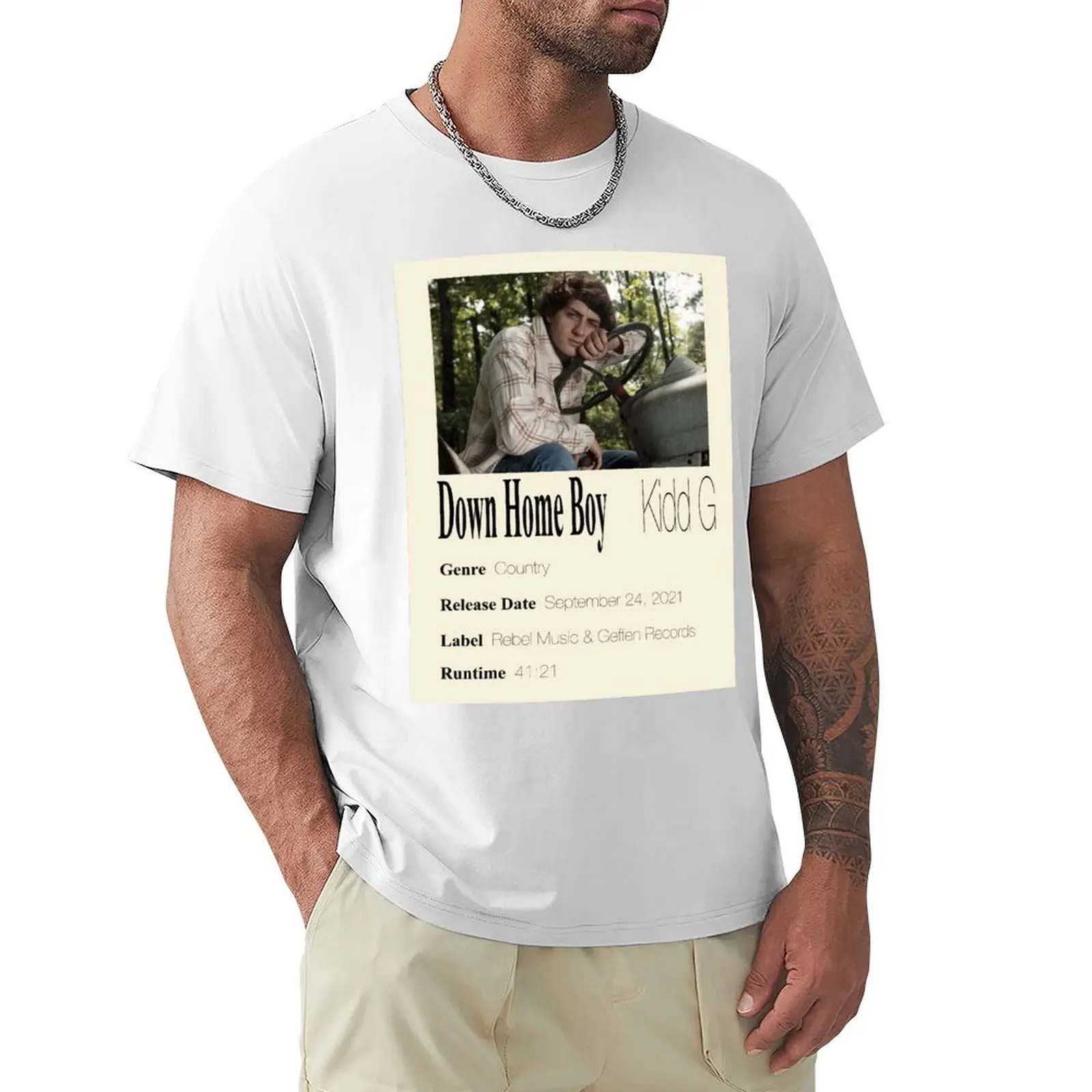 

Down Home Boy Poster T-Shirt summer clothes plus sizes Short sleeve tee heavyweights plain black t shirts men