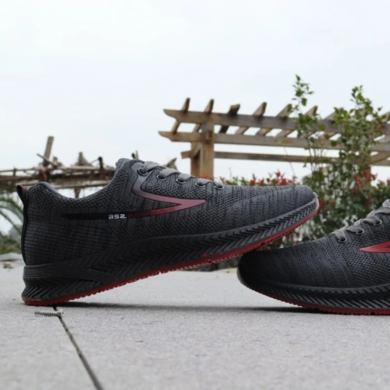 Men Vulcanized Shoes Spring Autumn Sports Mesh Breathable Men's Shoes Casual Work Jogging Men's Vulcanized Shoes Men Sports Shoe 4