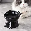 1pc Black White Cat Bowl Cat Bowl Pet Bowl Pet Supplies Plastic Cat Bowl Dog Bowl Cat and Dog Universal Pet Bowl Pet Accessories 2