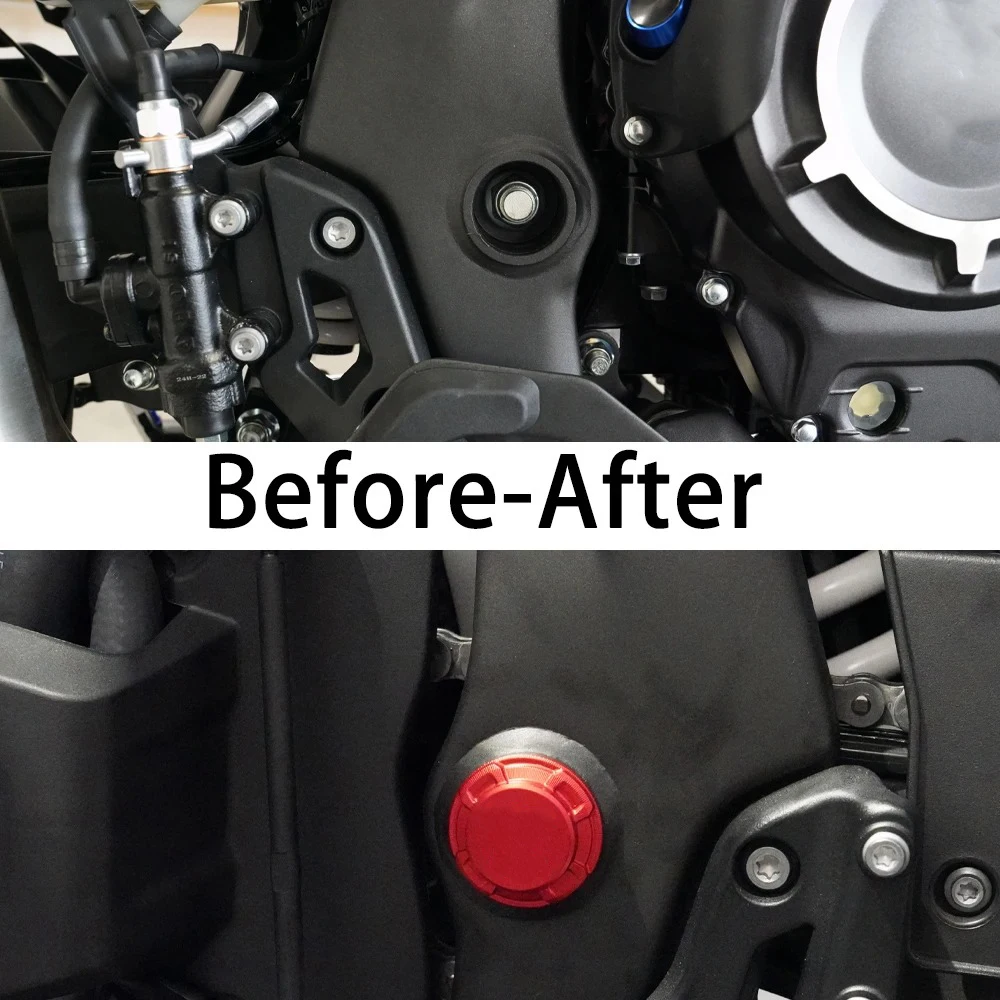 Premium Aluminum Frame Hole Plug and Rear Brake Trim Cover