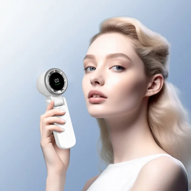 Eyelash Blower Bladeless Fan Small Creative Mini Handheld Portable USB High-speed Violence Fan Neck-hanging Fan New Dropshipping 3