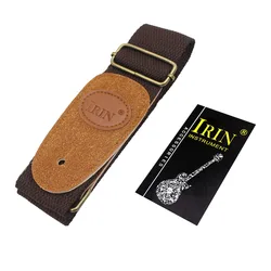 Premium Cotton Adjustable Guitar Strap - Versatile for Acoustic, Classical, and Electric Guitars (Coffee Strap)