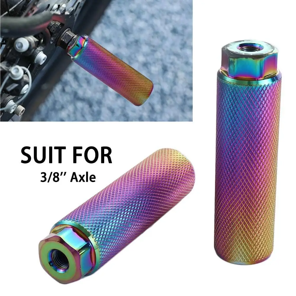 Accessories Mountain Bike Anti-Skid 3/8'' Axle Aluminum Alloy Cycling Stunt Pegs Bike Pegs Bike Footrest Lever Bicycle Pedals