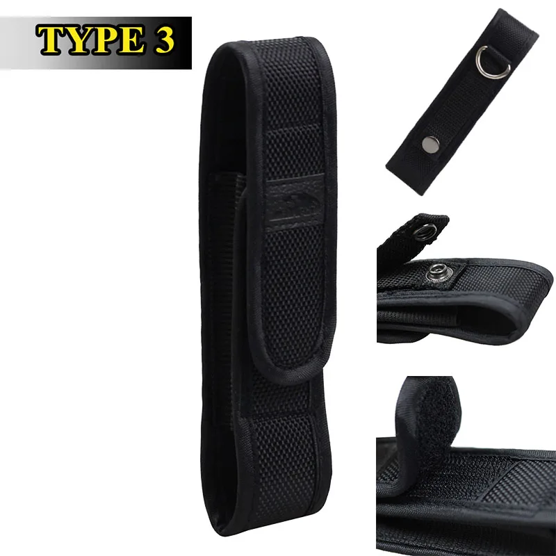 Tactical Flashlight Case Belt Pouch Molle 1000D Nylon Cover for Tactical Lamp Holder LED Torch Holster EDC Tool Fanny Pack 4