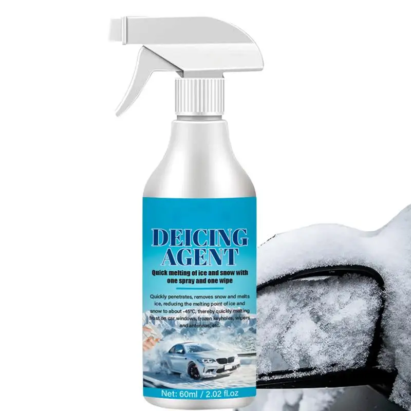 

Quickly Antifreeze Car Windshield 60ml Ice Melt Spray For Cars Deicer Frost Removal Defrosting For The Car Interior Accessories