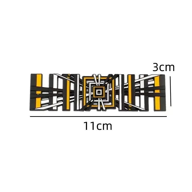 3D Metal Letter Tail Badge Plaid Emblem Decals Car Accessory