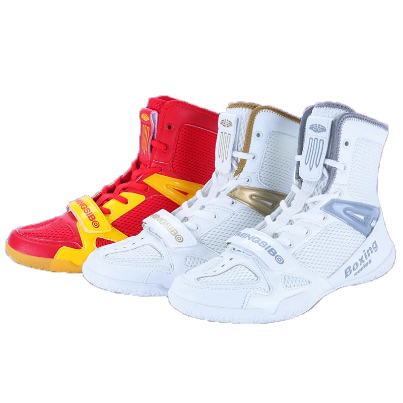 

Men Training Wrestling Shoes Breathable Boxing Shoes Light Weight Flighting Footwears Anti Slip Wrestling Sneakers