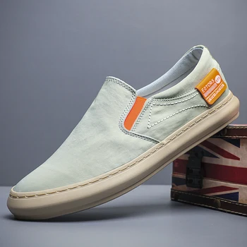 Summer Breathable Canvas Shoes Men Loafers Slip On Sneakers Fashion Casual Men Shoes Lightweight Flats Men Driving ZapatoBD24060 1