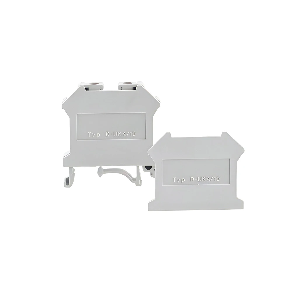 1pc End Cover D-UK4/10 For UK 3N UK5N UK6N UK10N UIK16 UK25 Terminal Block Accessories End Plate Din Rail Terminal Block Cap,din rail terminal block