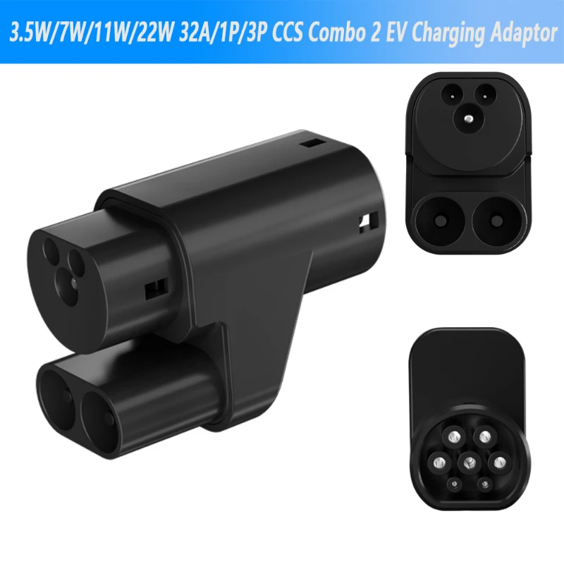 

Electric Car Charger CCS2 To TYPE 2 Connector for Tesla Model Y S X 3 Electric Vehicle Plug Type2 EV Charger Adapter Charging