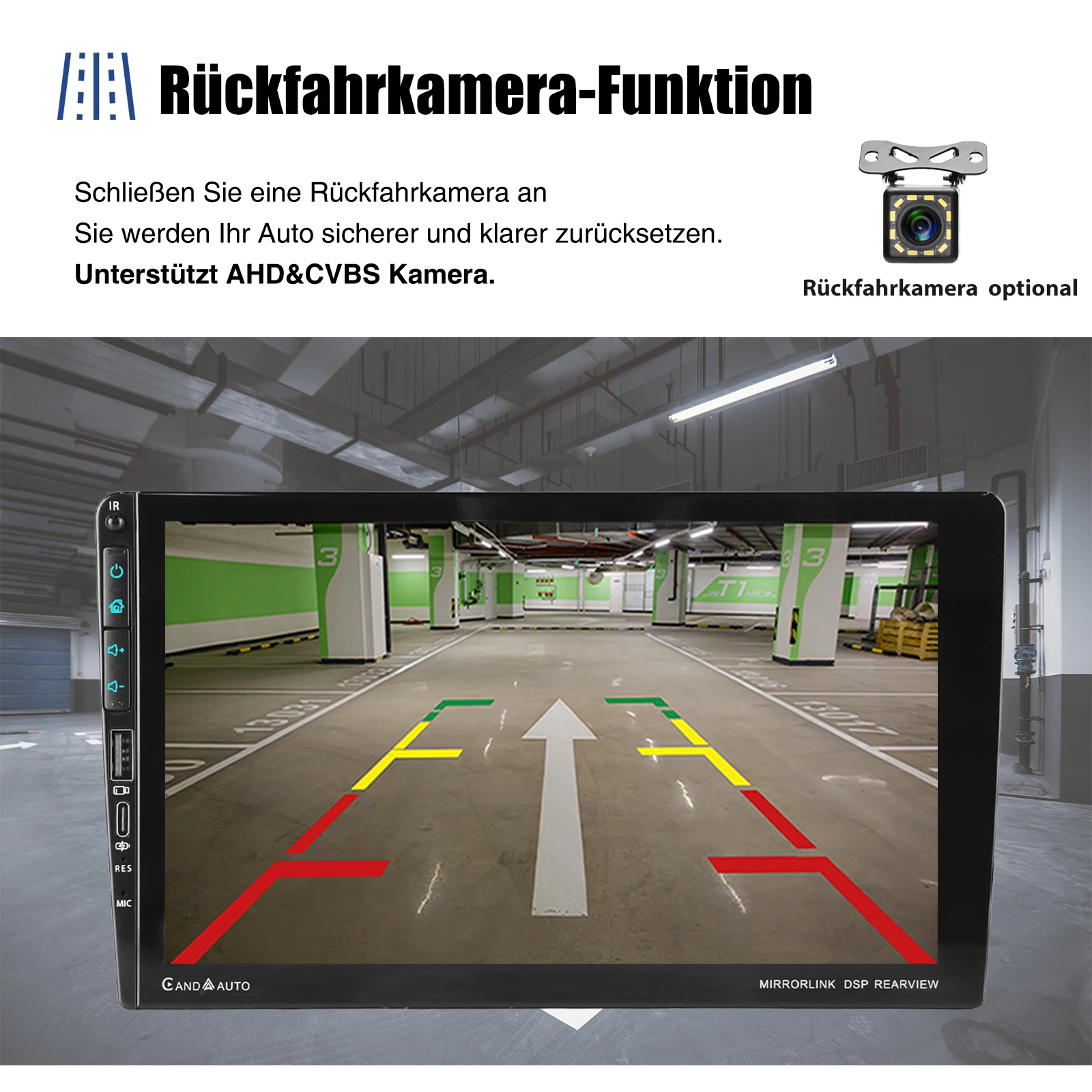 ESSGOO 9" Android 15 4+64G 2+64G Autoradio für Peugeot 308 408 2007-2015 kabelloses CarPlay Android Auto GPS Navigation RDS FM WiFi Bluetooth CANBUS Mirror Link Lenkradsteuerung – Detail 5