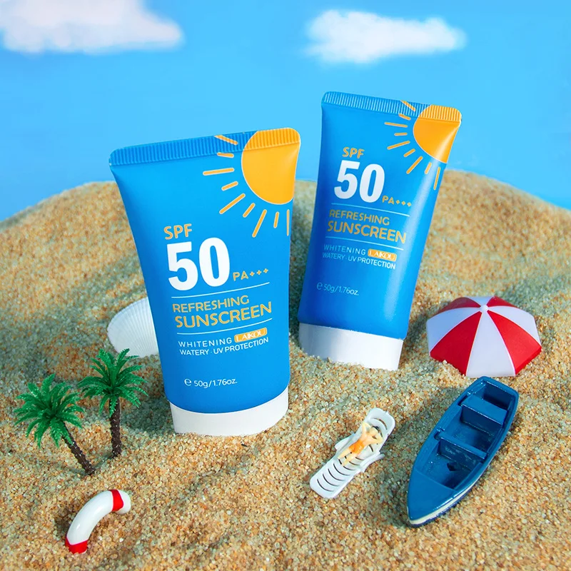 

LAIKOU Refreshing Sunscreen Moisturizing Whitening Sun Cream Oil-control Sunblock Cream Bleaching Facial Skin Care SPF 50 PA+++