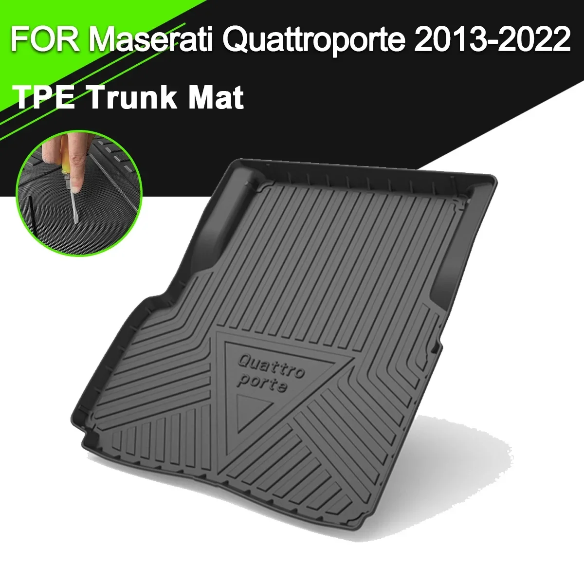 

Car Rear Trunk Cover Mat TPE Waterproof Non-Slip Rubber Cargo Liner Accessories For Maserati Quattroporte Ghibli Levante