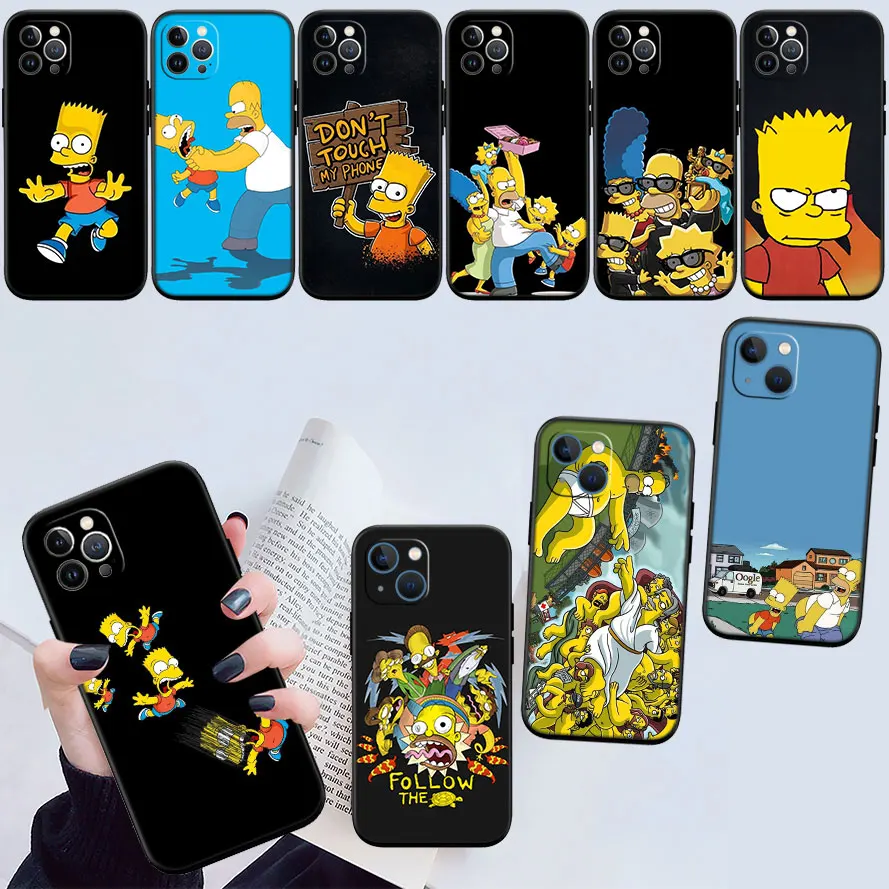 S-Simpsons Shell Protective Phone Case - Cartoon Design