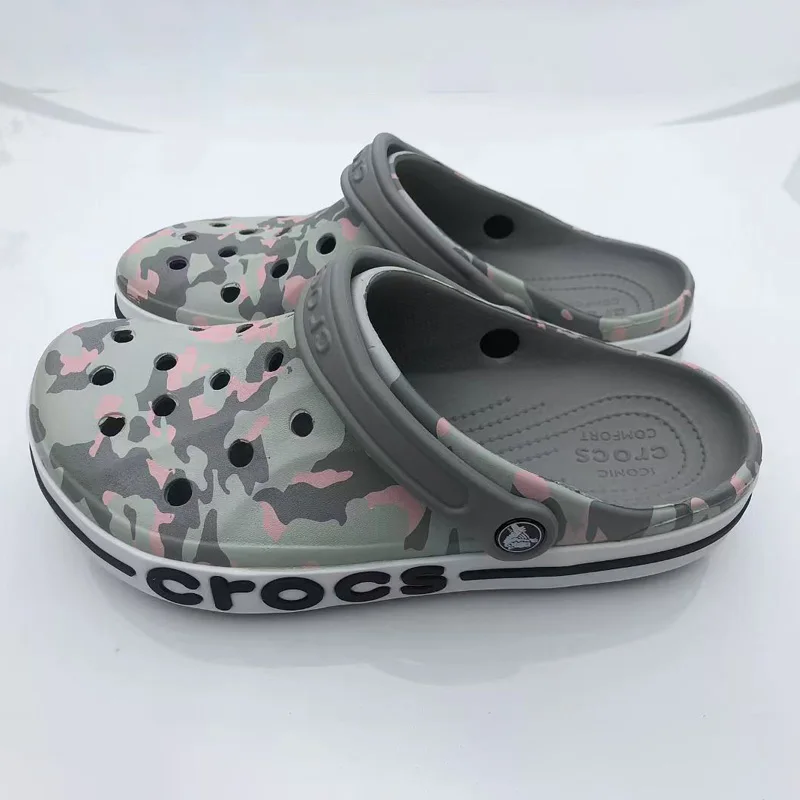 Closed Toe Sandals Crocs Camouflage Classic Clog Men's Women's Casual Unisex Outdoor Breathable Beach
