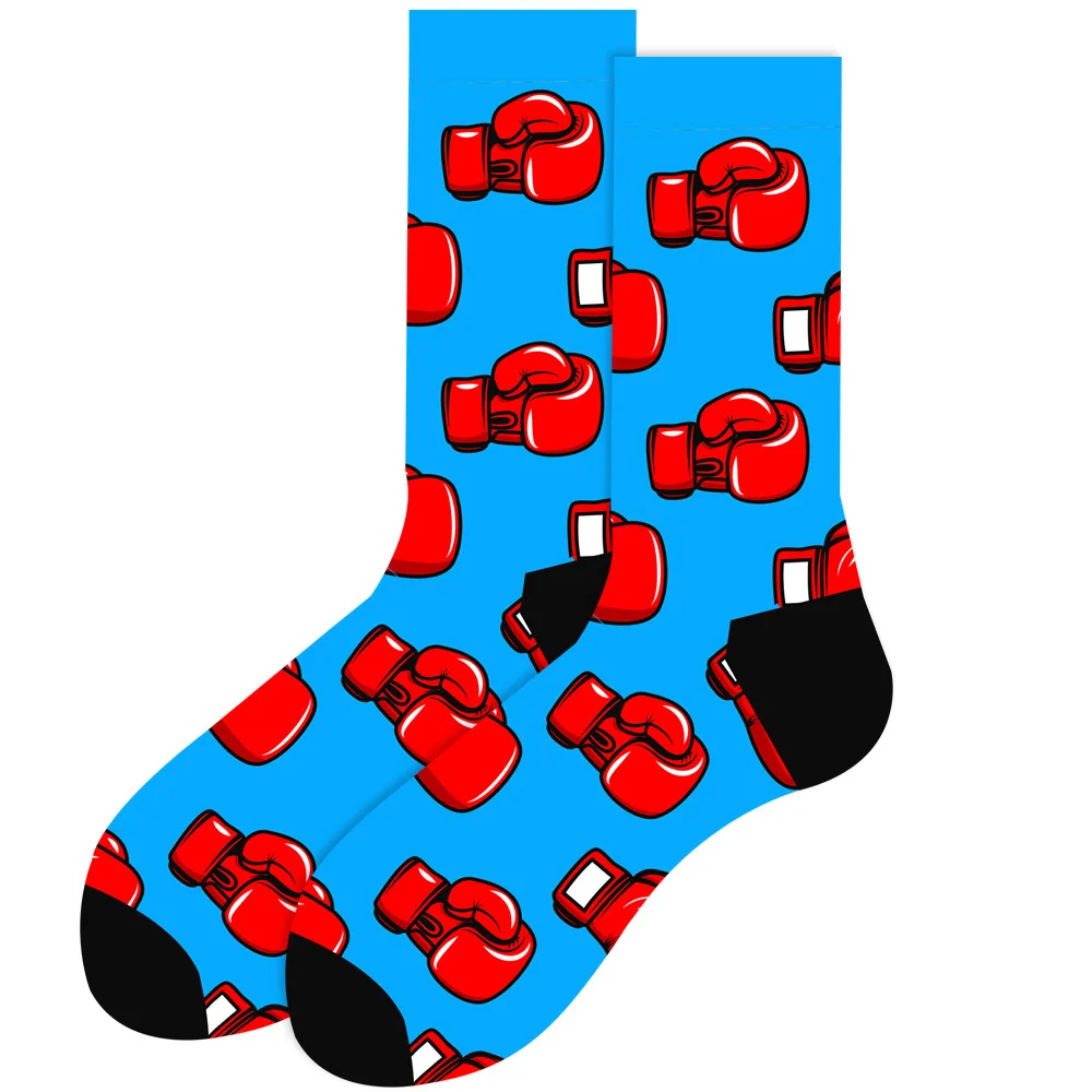 2023 Autumn winter new animal middle tube socks geometric men\'s socks funny skull socks smiling face female socks