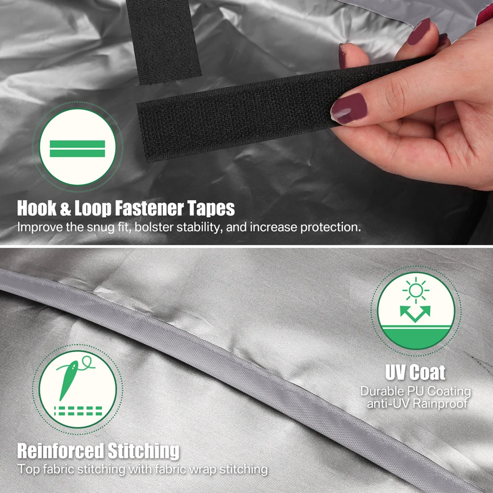 147x61x122CM BBQ Cover Gas Barbecue Cover for Weber BBQ Char Broil Outback Waterproof Heavy Duty UV Resistant Barbecue Covers grill cover