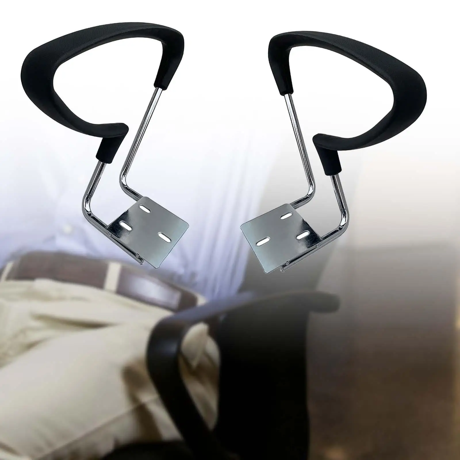 2x Replacement Chair Arms Portable Multipurpose Universal Chair Armrest Accessories for Office Chair Study Home Accessories