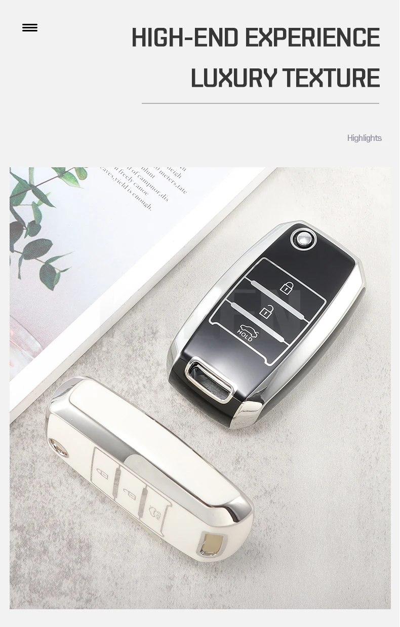 TPU Car Flip Key Case Cover Shell Fob per KIA RIO 3 K2 Ceed Cerato K3 K5 Sorento Sportage Soul K4 Picanto Optima Forte Stinger - S5d8ef7fefd3f4950be4073cbbb9296e0O