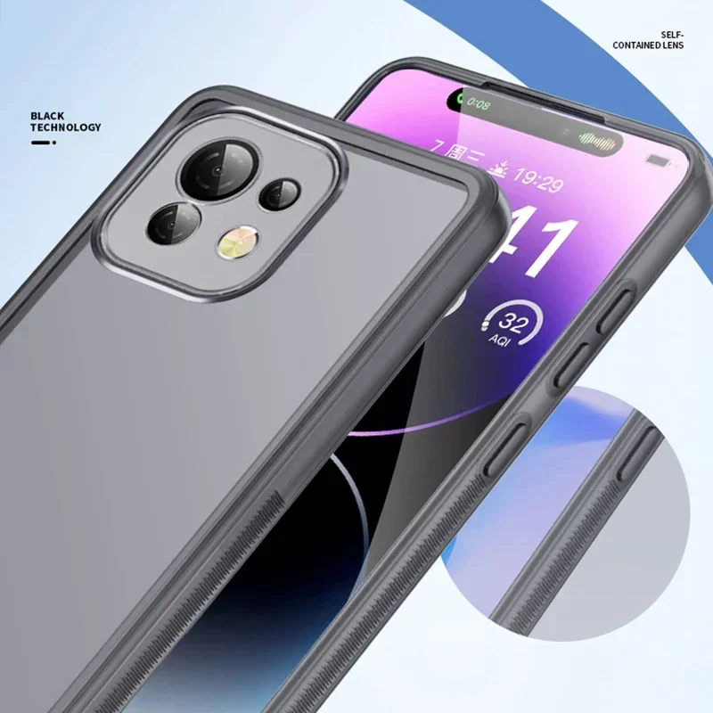 Фото Поставляется с защитной пленкой для объектива, чехол для телефона Xiaomi Mi 11 Lite NE 11X Pro 11i HyperCharge, мягкий силиконовый бампер Mi11 11 Lite 11Pro №3