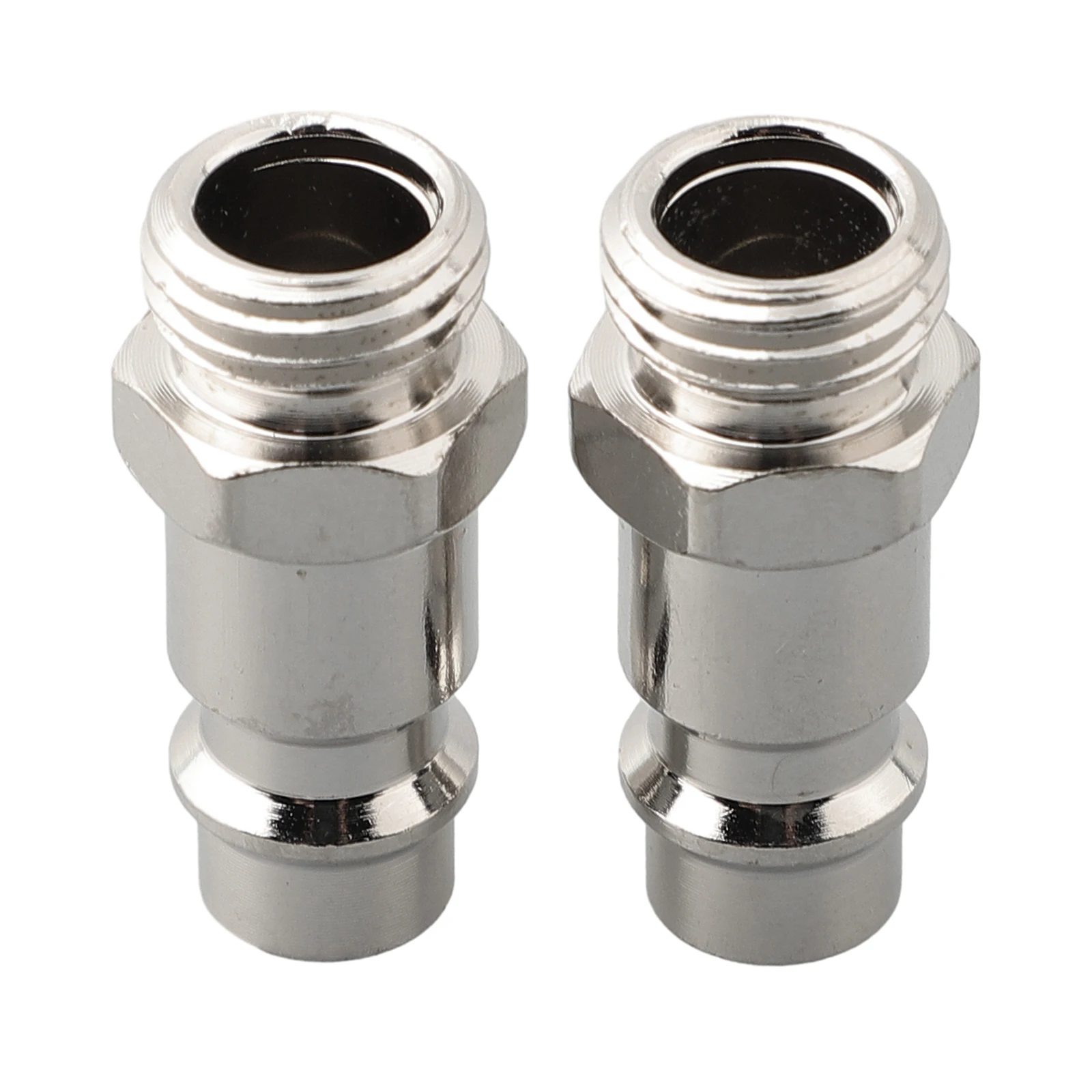 

BSP Male Part 2pcs Euro Male Release Fitting Coupler Euro Compressed Fitting 1/4in Quick Release Euro Fittings