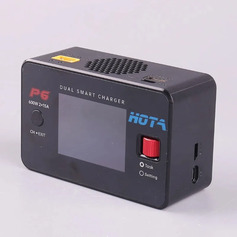 HOTA P6 Dual Smart Charger 240W 15A Быстрая зарядка Type-C для Lipo LiIon NiMH аккумуляторов, совместимых с IPhone Samsung thumbnail 2