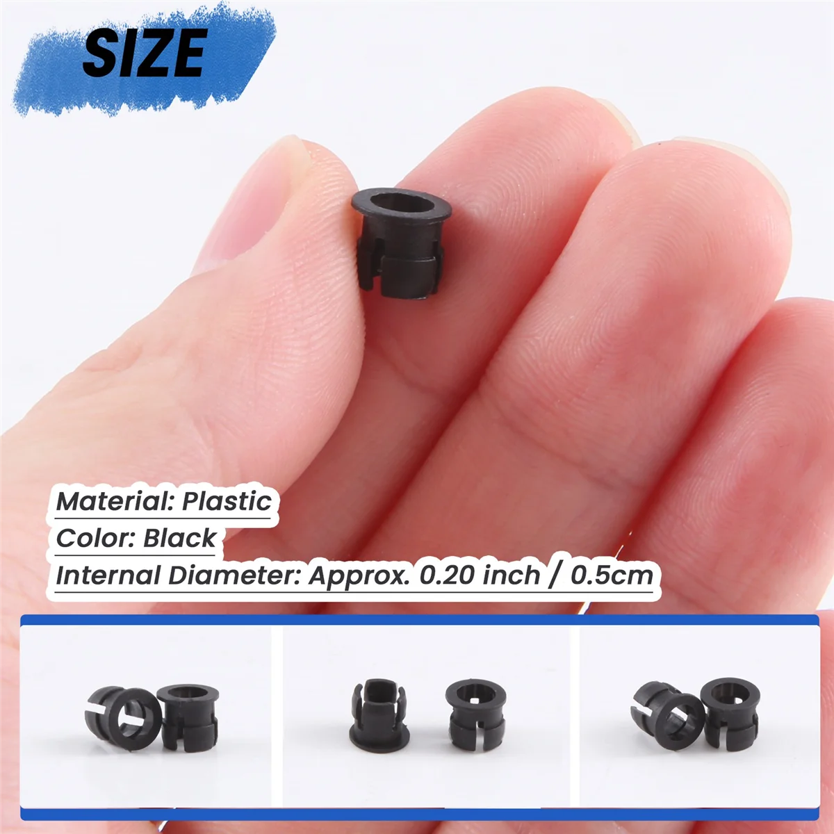 Black Plastic 5mm LED Clip Holder Display Panel Mount Cases 100 Pieces lamp holder