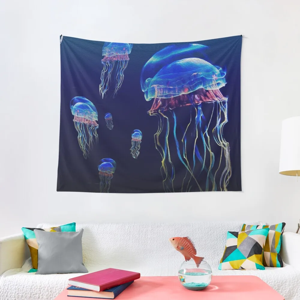

jellyfish Tapestry Mushroom Tapestry Kawaii Room Decor Decoration For Home