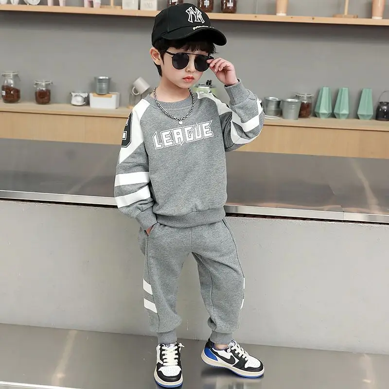 

Toddler Boys Clothes 2023 Spring Autumn Boy Clothes Hooded+Pant 2pcs Outfit Children Clothing Suit For Boys Clothing Sets
