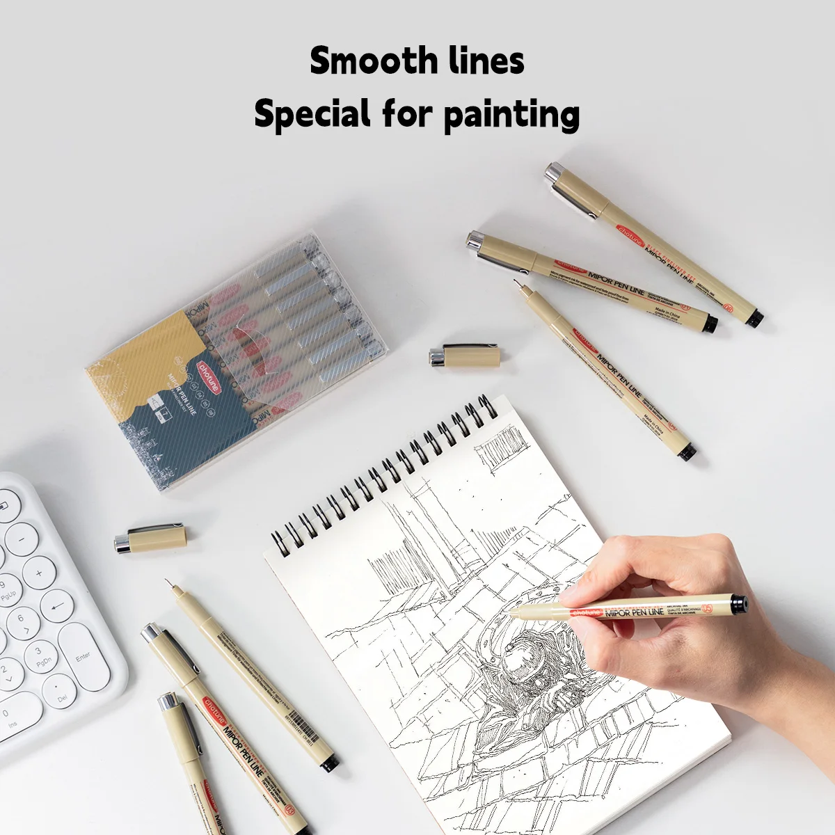 Premium Manga Markers and Needle Pens Art Set - Ideal for Sketching and Hand-Painted Projects