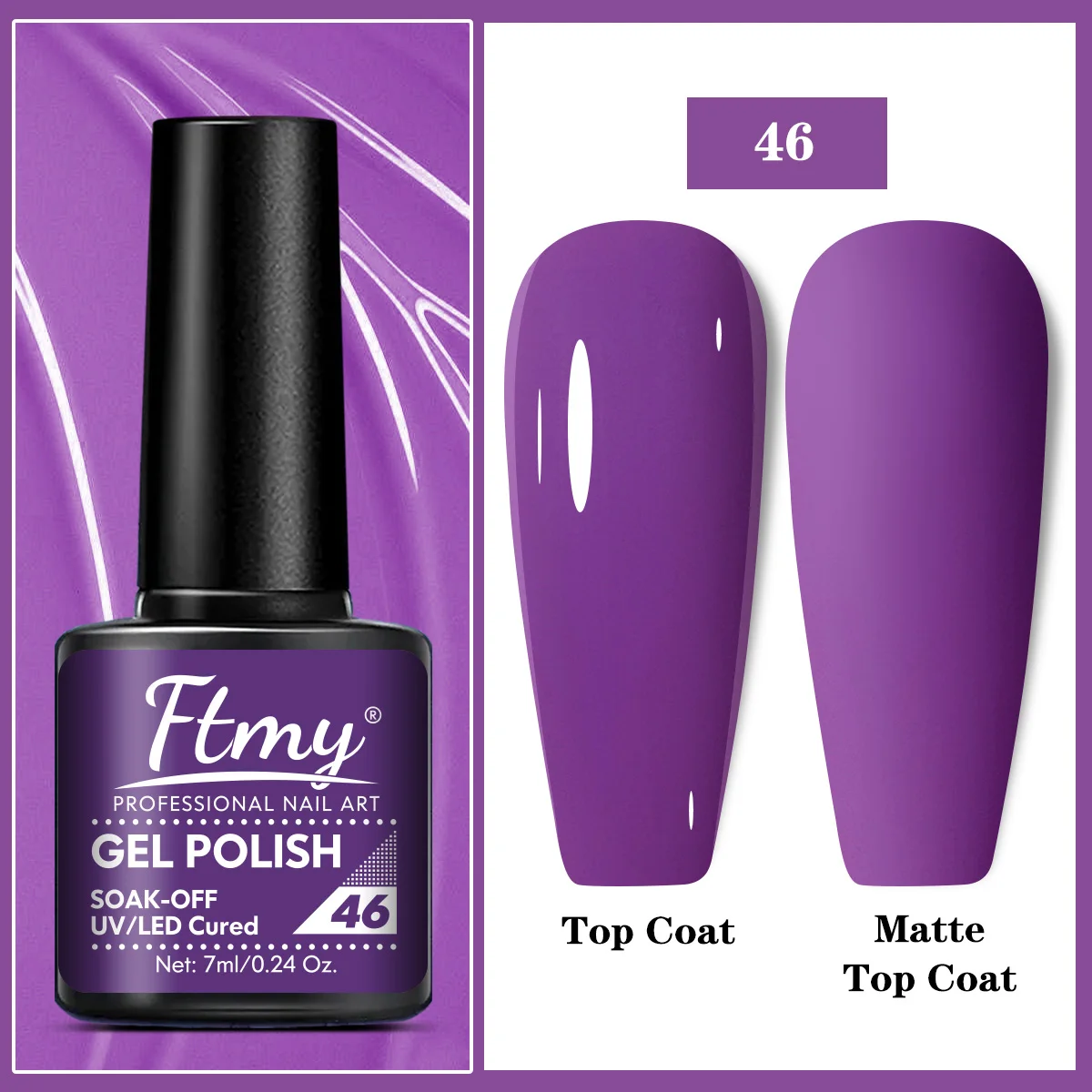 Bright and Vibrant Gel Nail Polish - Ideal for Spring and Summer Manicures - UV/LED Soak Off Varnish