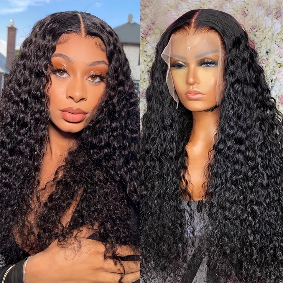 200% Density P4/350 Density HD Lace Front Wigs Human Hair with Baby Hair 13x4 Water Curly Lace Frontal Wigs Human Hair for Women_voghion.com