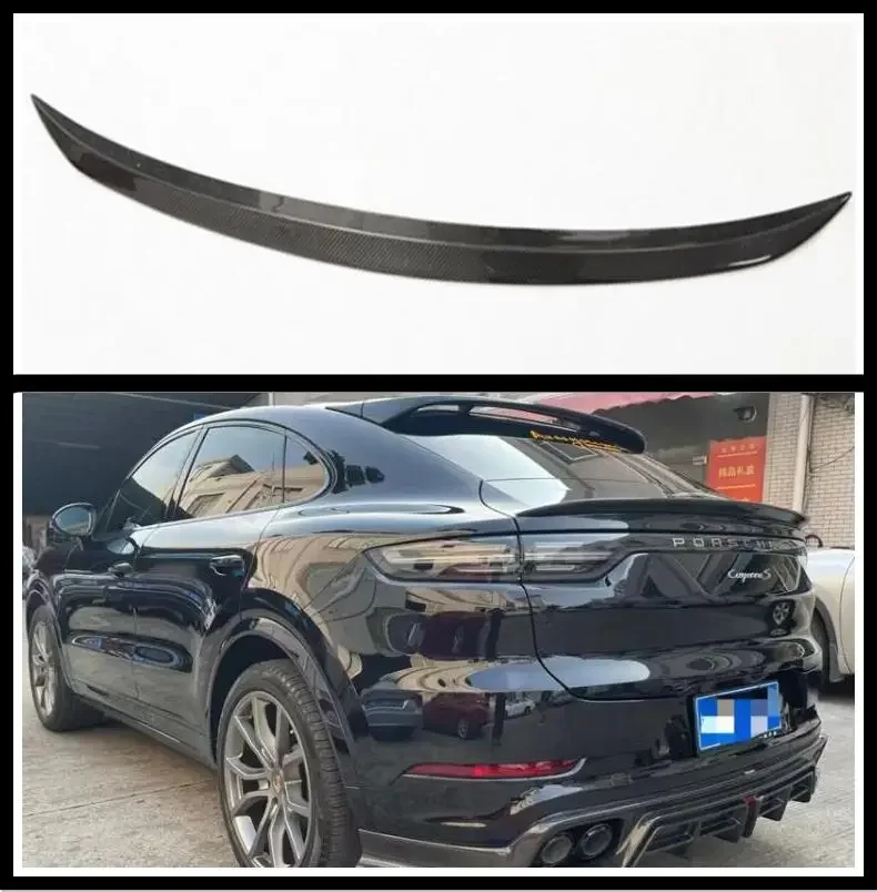 

Задний спойлер из углеродного волокна для губ, крыла багажника, спойлер для Porsche Cayenne Coupe 2019 2020 2021 2022 2023
