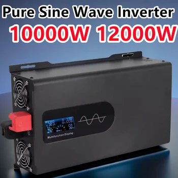 12KW Pure Sine Wave Inverter 12V 24V 48V 72V 96V To AC 220V 110V 10000W 12000W Solar Power Inverter 50HZ 60HZ Voltage Converter