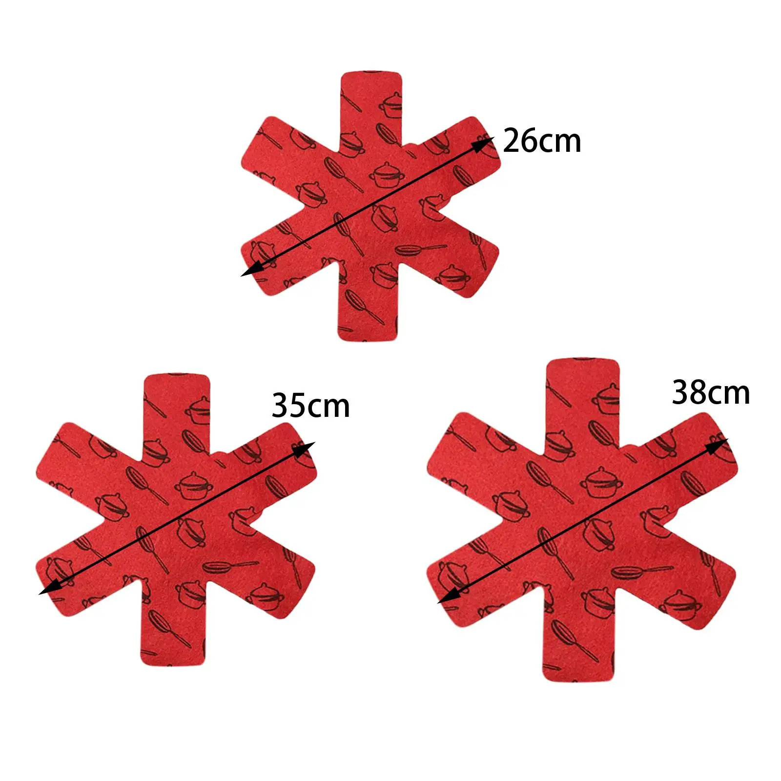 12 Pieces Pad Pot Pan Protectors Pans Separator Pads for Cookware Nonstick Skillet