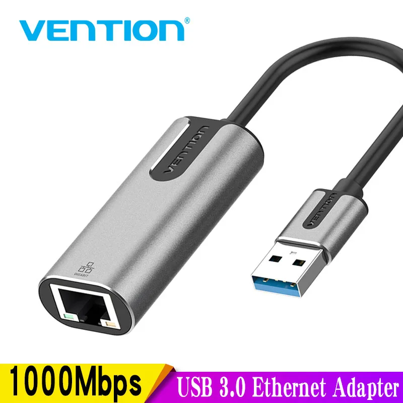 Vention Usb Ethernet Usb 3.0 A Rj45 Hub Per Xiaomi Mi Box 3/S Set-Top Box Adattatore Ethernet Scheda Di Rete Adattatore Usb Lan Usb Nuovo