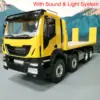 1/14 8x4 8x8 Hydraulic RC Wrecker Trucks Remote Control Rescue Vehicles Sounds Lights Painted Yellow Cars Toys for Adults Boy 2