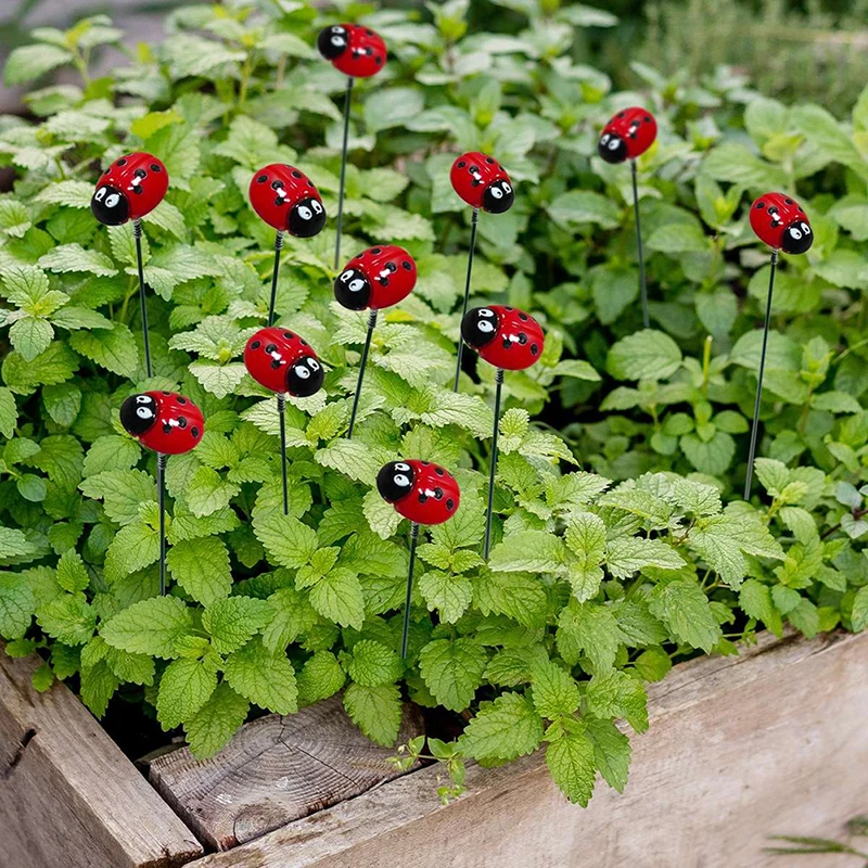 Plastic Solar Powered Flying Butterfly Ornament 10PCS for Garden