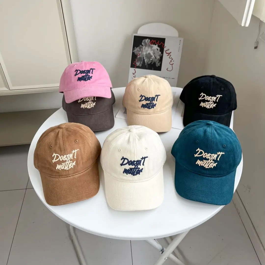 

Baseball Cap Women's Autumn and Winter Hat Korean Style Versatile High Quality Big Head Circumference Peaked Cap