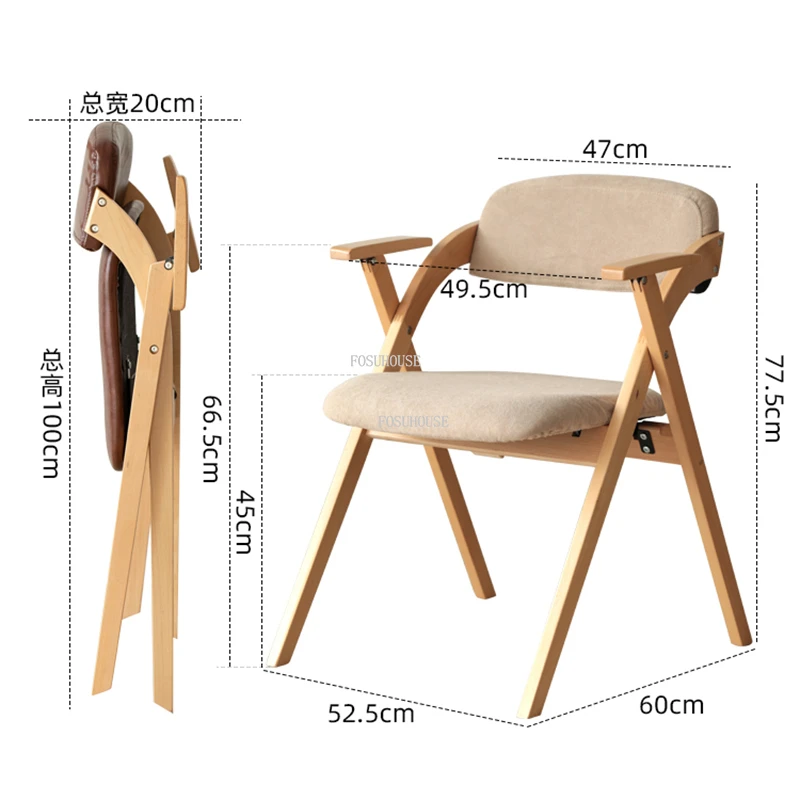 Solid Wood Dining Chair With Soft Cotton Linen Seat Cushion Modern Simple  Rubber Wood Chair For Home Dining Room Living Room - AliExpress