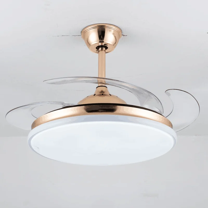 LEDライト付きシーリングファン,3色,リモコン付き,DCモーター36 42 48